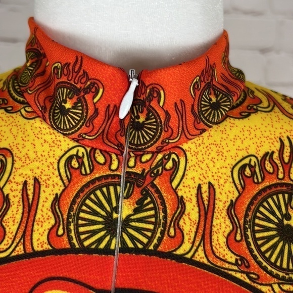 Primal Wear Cycling Jersey Now Zen Wheels Fire Size Large - Picture 5 of 8